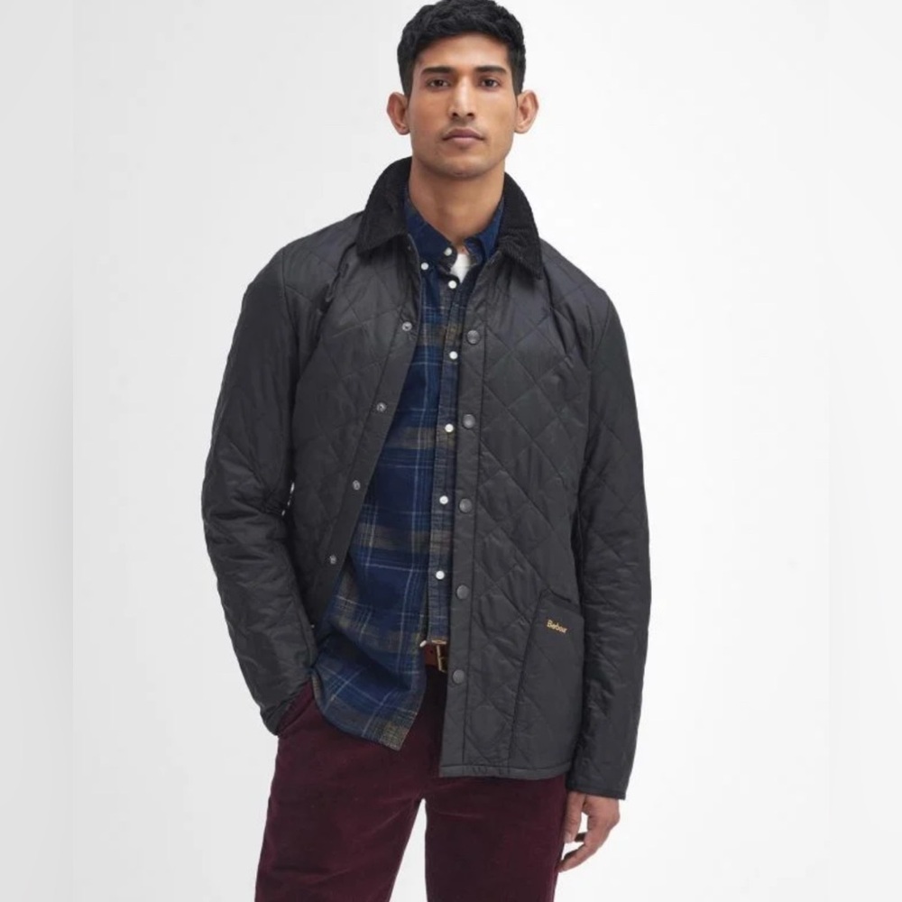 NWT Barbour Heritage Liddesdale Quilted Jacket Black SZ XL
